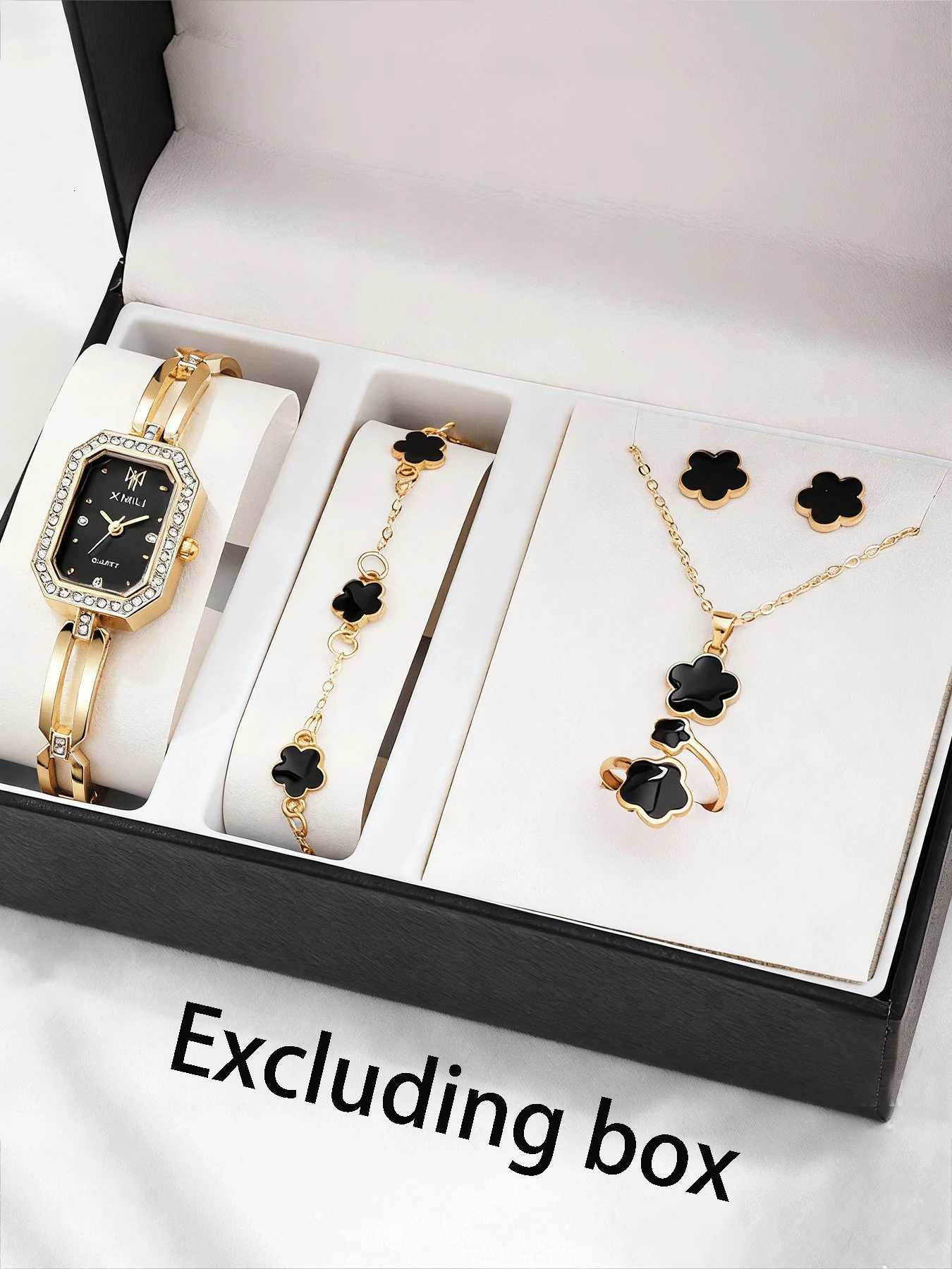 Exquisite temperament versatile and high-end womens watch square bracelet watch set Y251212