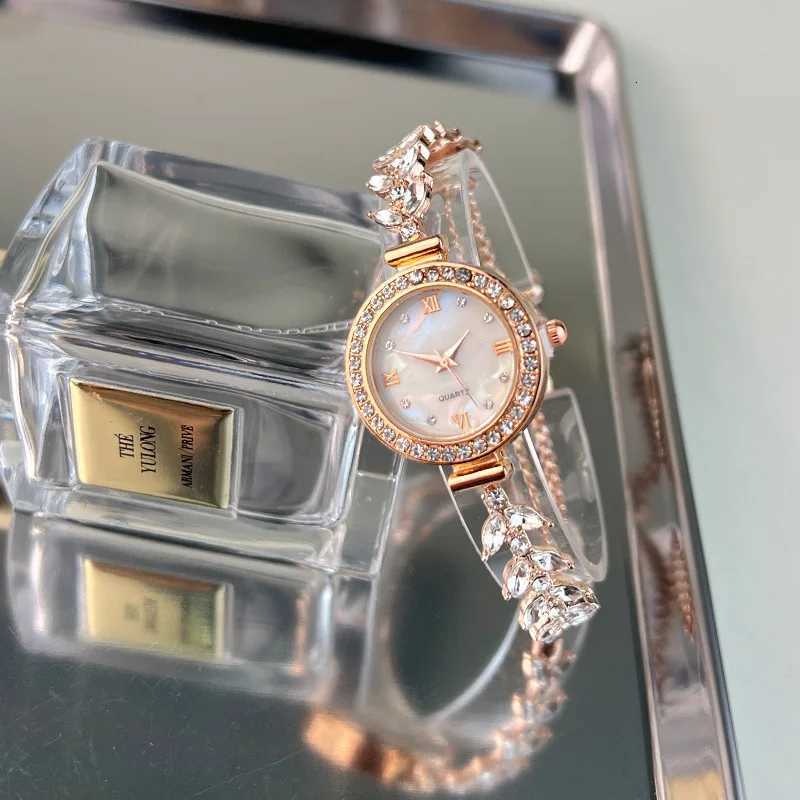 Luxury Rhinestone Bracelet Women Watches Elegant Roma Dial Ladies Wristwatch Reloj Mujer Girls Clock Gift Y251212