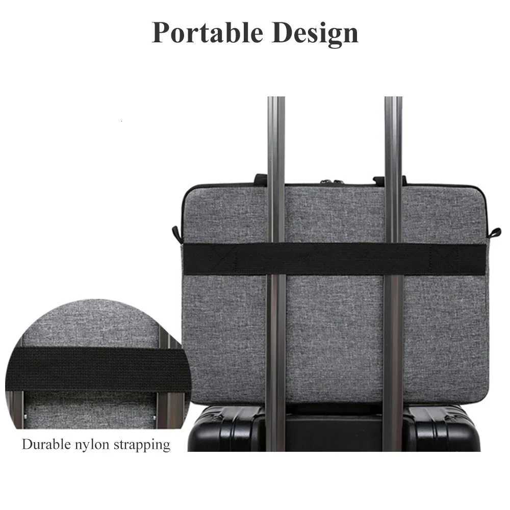 Laptop Bags Carrying Case for 13-15 inch Laptop and Tablet Shoulder Strap Durable Water-Repellent Fabric Business Casual SchoolT251212