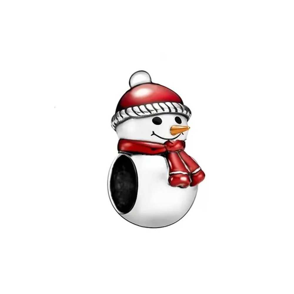 2025 925 sier Christmas series Charm ple snowman reindeeead Fit Bracelet Ladies Exquisite Accories Jewelry Y251212