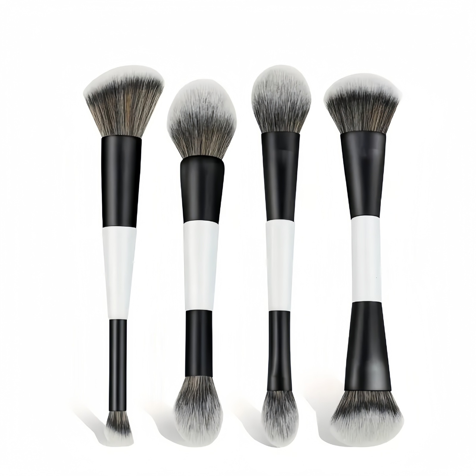 F4 DualEnded Foundation Face Brush Doubleended Powder Blush Contour and Eyeshadow Concealer Makeup Brushes 251017