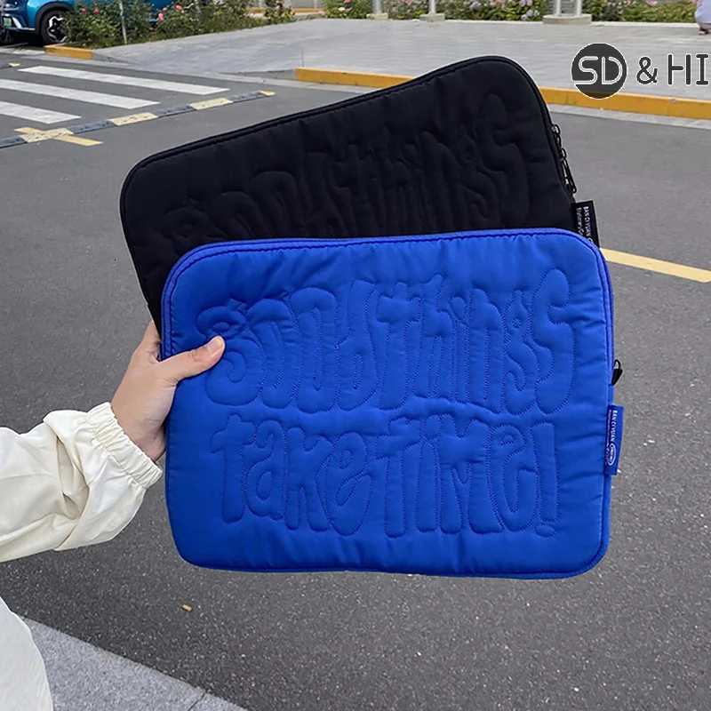 Embroidery Pattern Cute Shockproof Laptop Sleeve Case Bag 11 13 14 Inch For Macbook Ipad For Laptop And Tablet PouchT251212