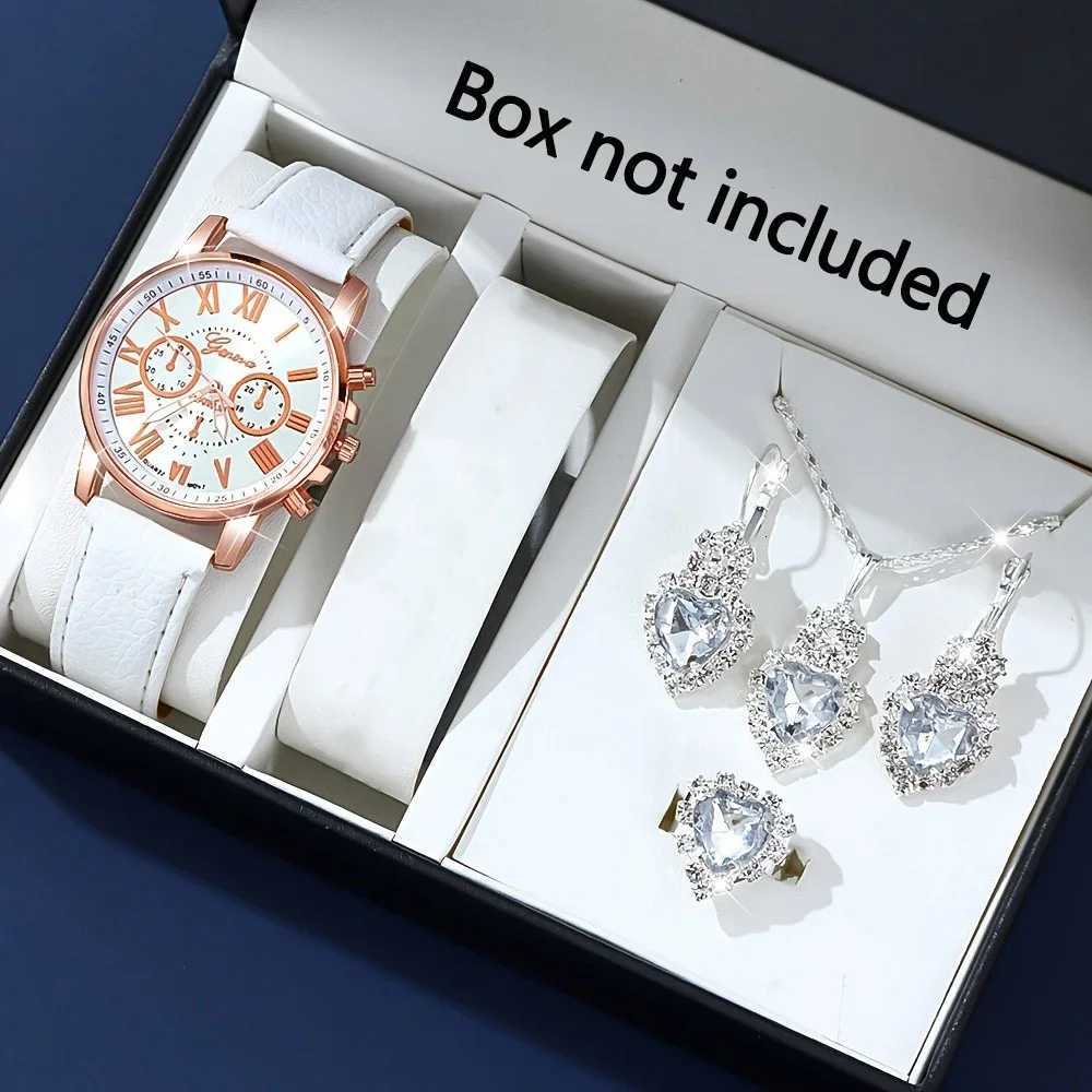 1set-Fashionable Womens Watch ornaments Accessory Set Fashionable Quartz Watch - Suitable for Gift Giving and Daily Wearing Y251212