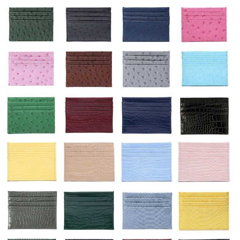 Card bag credit card bag women's multi card slot ostrich card sleeve bank card holder