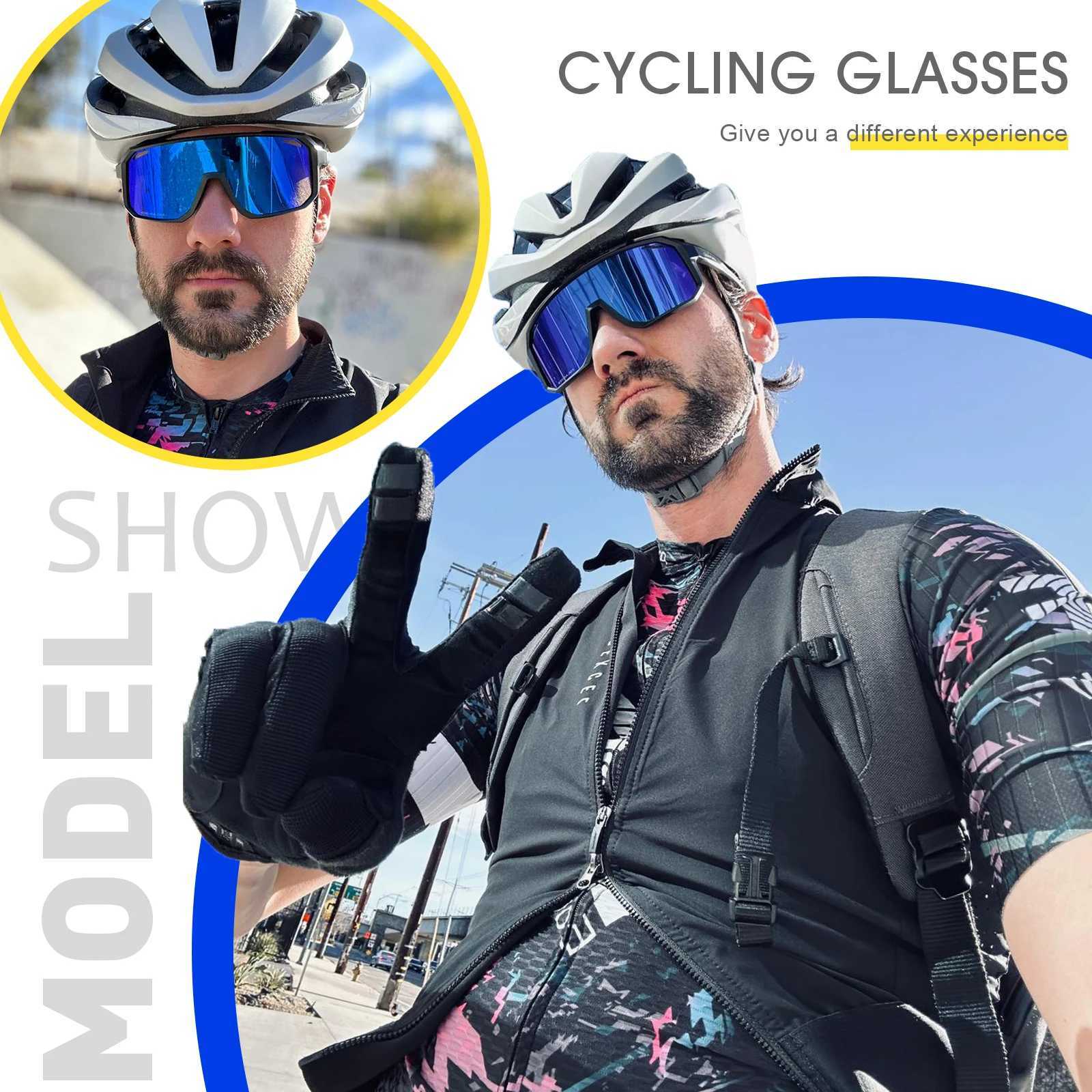 SCVCN Polarized Sunglasses for Men MTB Cycling Glasses Outdoor Sports Bike UV400 Goggles Women Road Bicycle Cycling Glasses New G251212