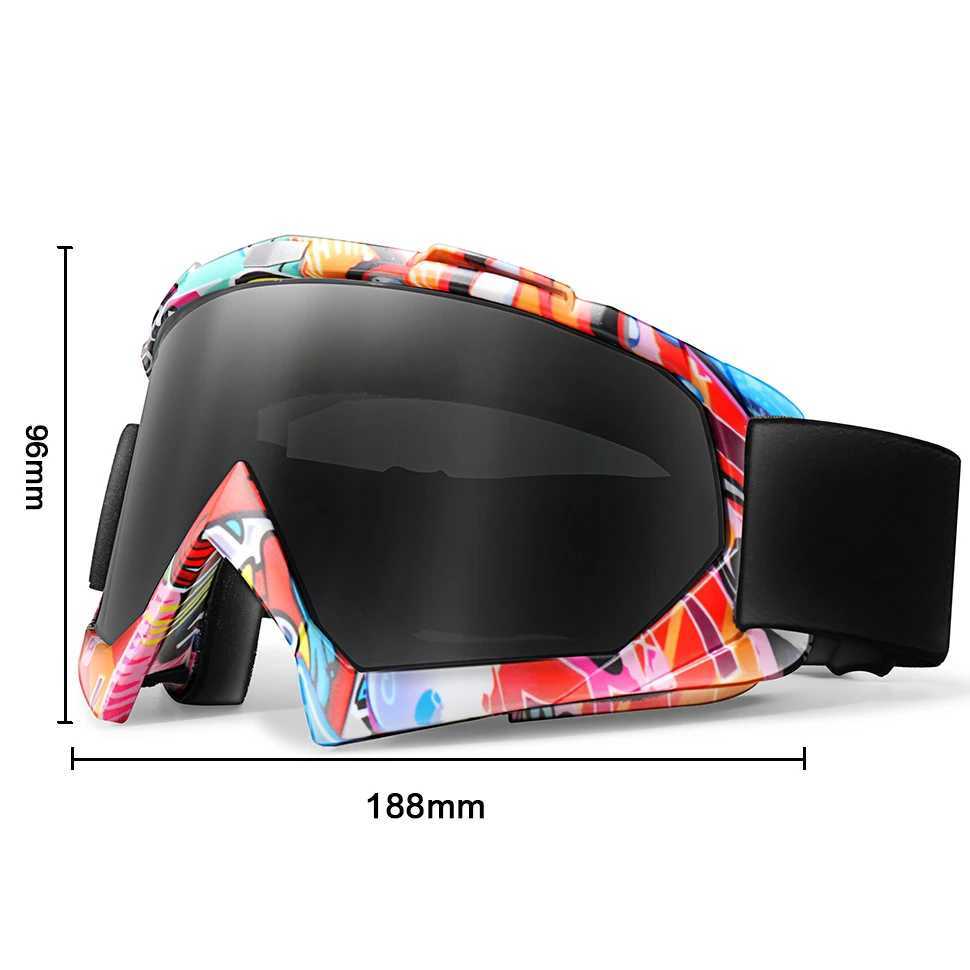 New Style BRAND Double Layers Anti-Fog Ski Snow Goggles Snowboard Glasses Snowmobile Eyewear Outdoor Sport Cycling Googles G251212