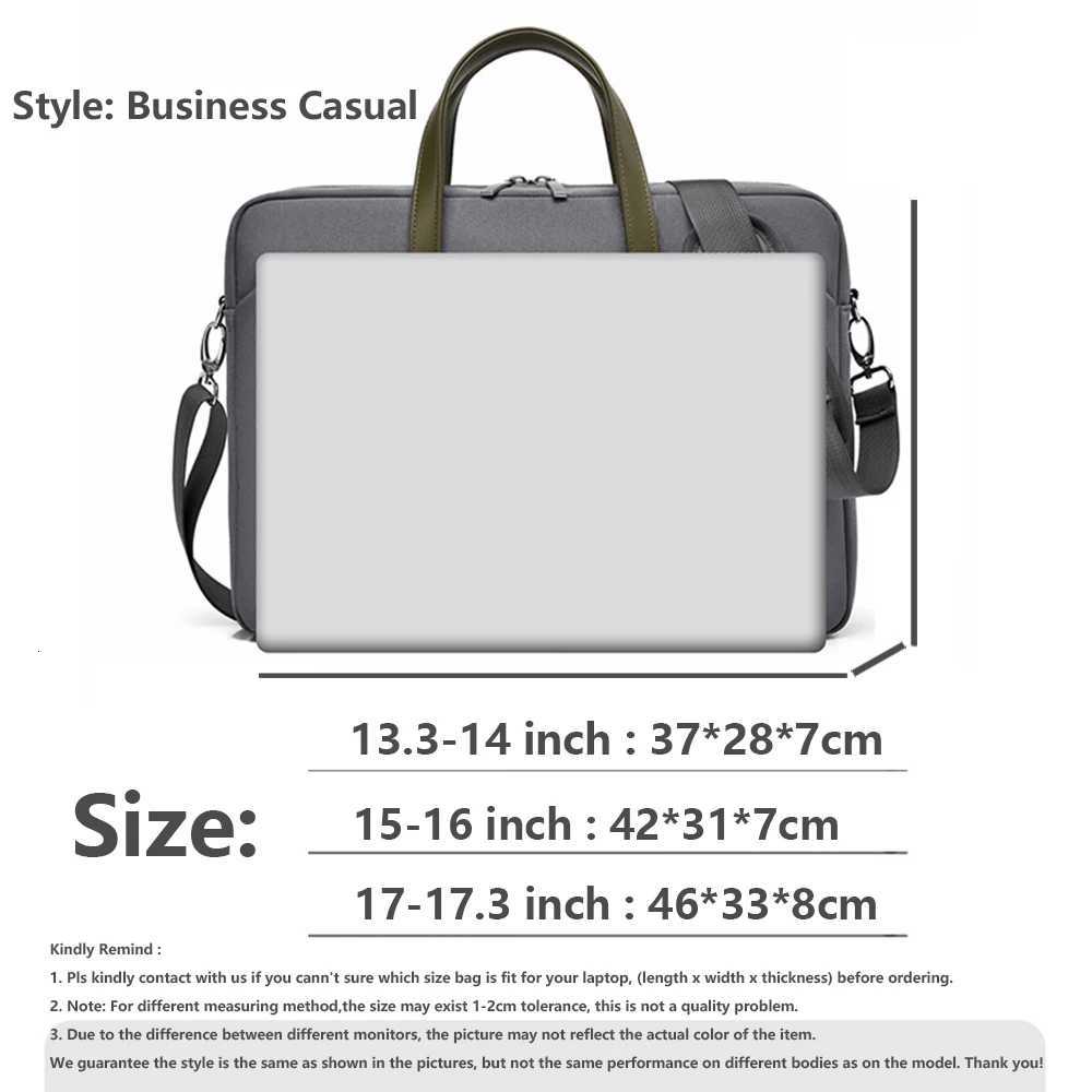 Laptop Bag For Macbook Air Pro 13 16 Case Xiaomi Lenovo Dell HP 133 14 156 173 Inch Notebook Case Shoulder HandBag BriefcasesT251212