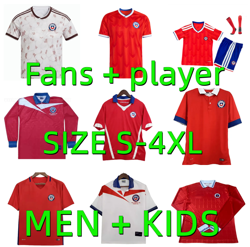 2026 2027 Chile Soccer Jerseys 1982 1995 1998 26 27 DAVILA Retro 82 95 96 98 14 16 17 ALEXIS VIDAL ISLA VARGAS BRERETON DIAZ DIAZ SALAS Zamorano Football Shirts Men kids