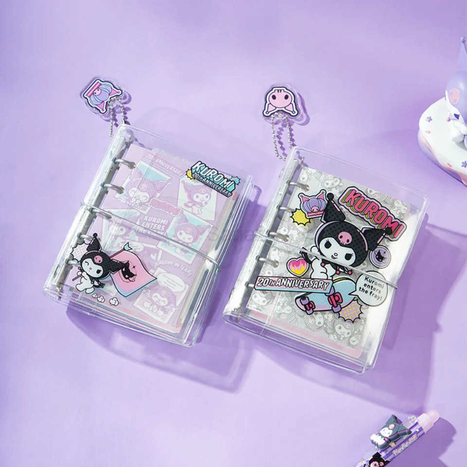 Sanrio Genuine Kuromi Portable Binder Notebook Planner Yearly Daily Agenda Book Journal Book School Stationery Girls Gifts H251212