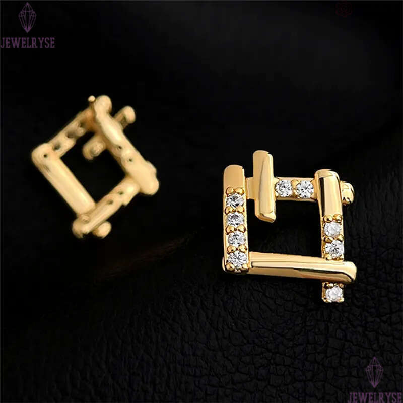 trendy AAA cubic zirconia 18k gold stud earring designer for woman party luxury earrings womens ear clip jewelry S925 silver needle girls friend festi