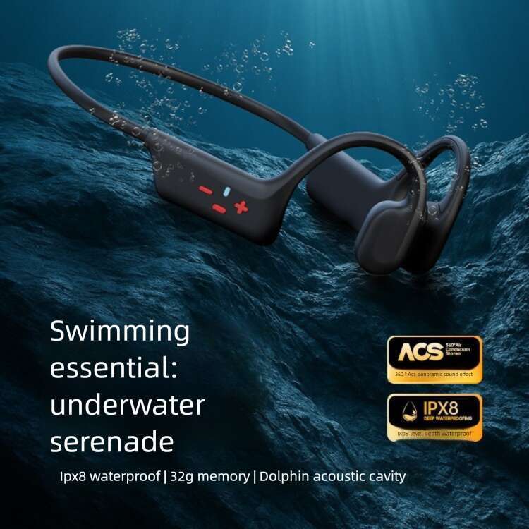 Renowned brand's new S-shaped bone conduction headphones&Earphones high-definition waterproof sports swimming Bluetooth headphones