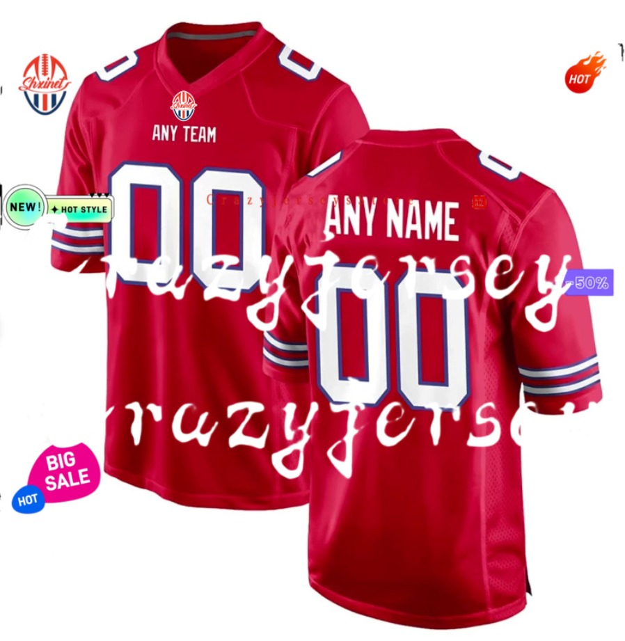 Custom Josh 17 Allen 2025 Rivalries Football Jersey Joey Bosa Gabriel Davis Miller James Terrel Bernard Rasul Douglas Dawkins Cook III Competitive ver