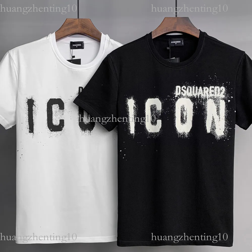 dsqua2 t shirt 2025 new 2026 new leisure fashion classic letter print couple unisex sweatshirt dsq icon street crew neck top qual