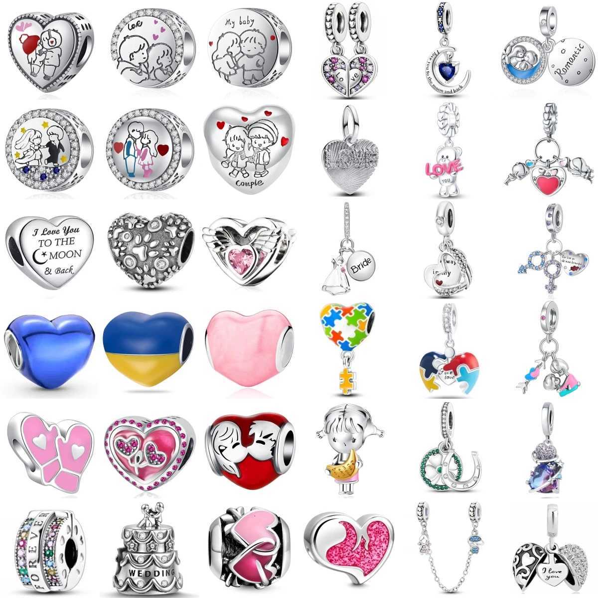 NEW 925 Sterling Sier Charm Fit Bracelet Accories Wen Jewelry Vntines Day Gift Series Gs Wedding Cake Y251212