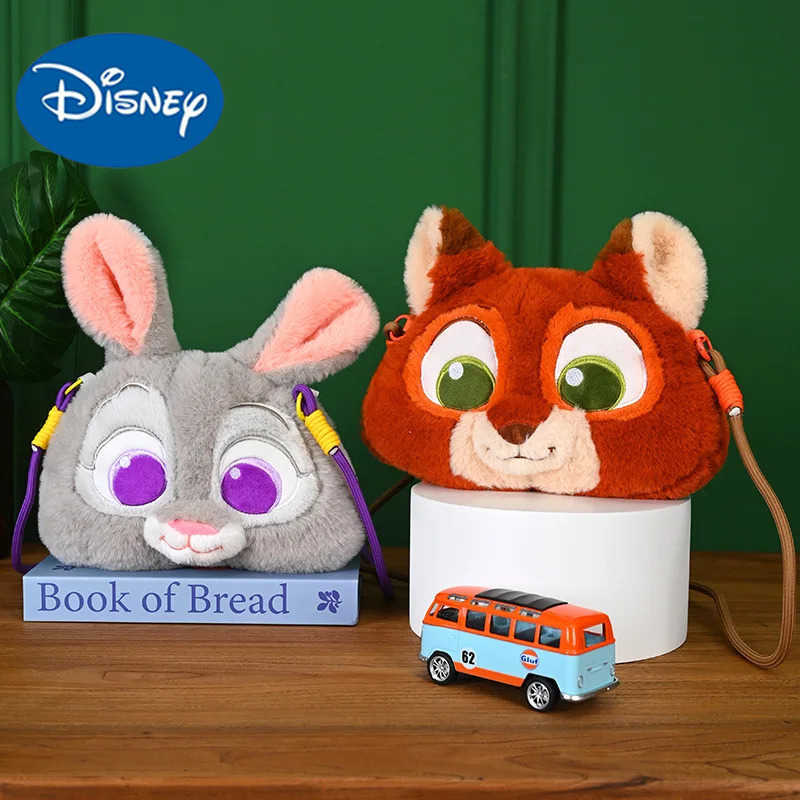 Disney Zootopia Plush Bag Nick Wilde Judith Laverne Hopps Cartoon Doll Crossbody Bag Couple Gift Birthday/Christmas Gift H251212