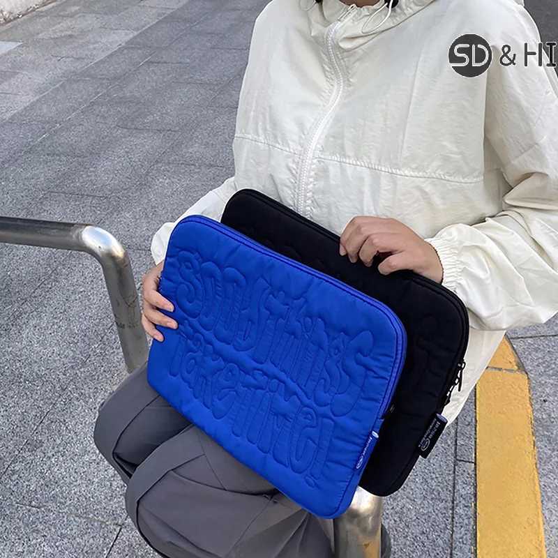 Embroidery Pattern Cute Shockproof Laptop Sleeve Case Bag 11 13 14 Inch For Macbook Ipad For Laptop And Tablet PouchT251212