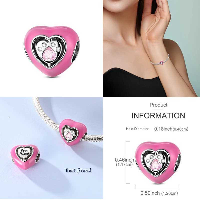 New 100 925 Sterling Sier Zircon Sister Charms Beads Fit 925 Bracelets DIY Jewelry For Wen Gift Party Y251212