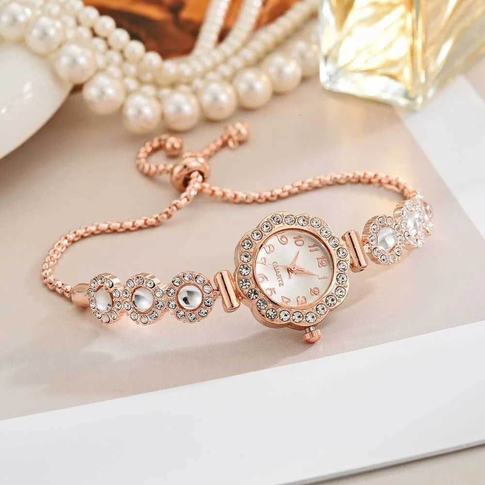Elegant Rhinestone Women Watches Fashion Ladies Bracelet Strap Quartz Wristwatch Reloj Mujer Girls Clock Gift Without Box Y251212