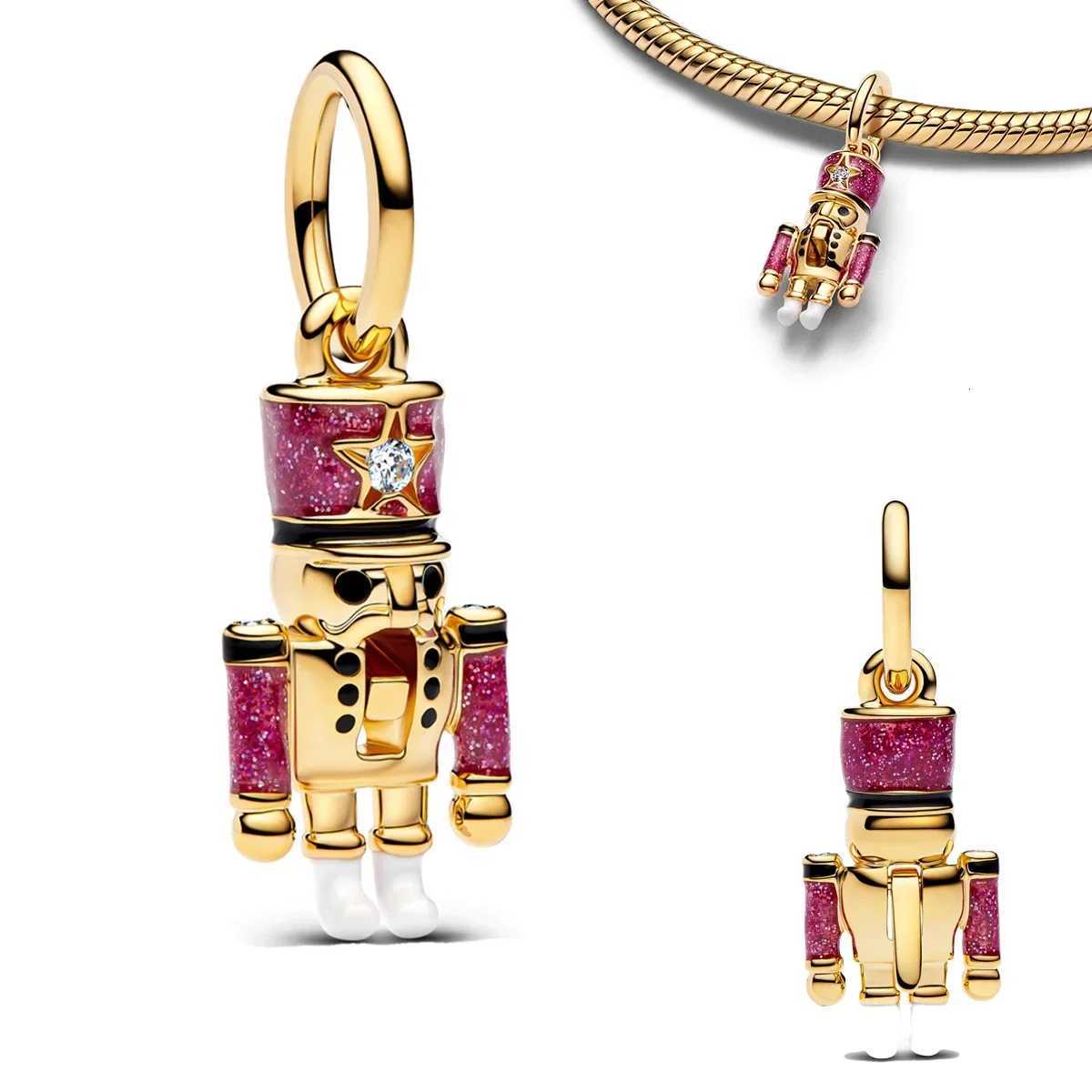 925 Sterling Sier Christmas Pendant Snowflake Earrings Beads Suitable for DIY Bracelets Necklaces Jewelry Gifts Y251212