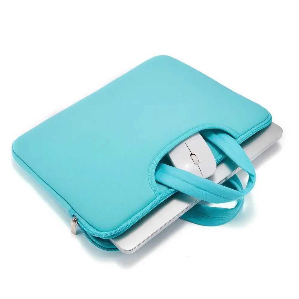 With Handle Portable Laptop Bags Lightweight Waterproof Laptop Case Soft Material Dual Zipper Notebook Sleeve Womens BagT251212