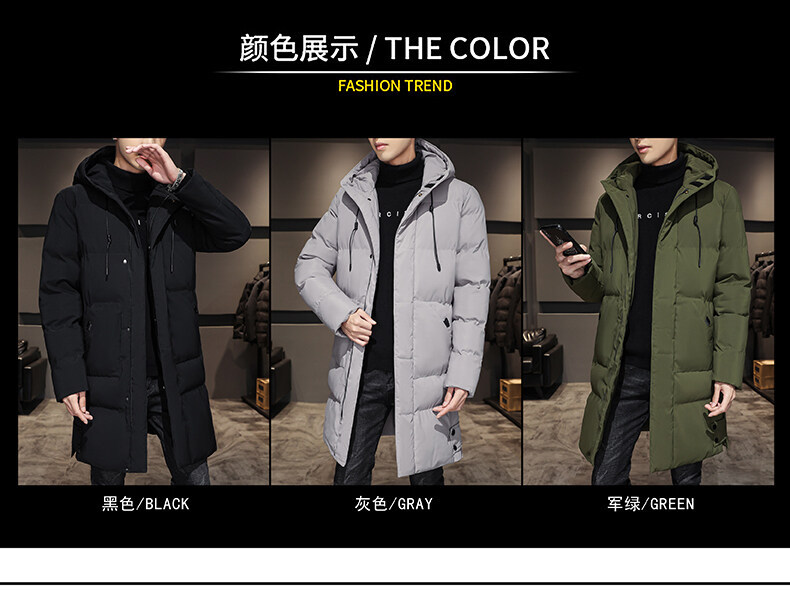 Best-Selling Mid-Long Cotton Padded Coat: Trendy Winter Loose Hooded Warm Thickened Down Cotton Jacket