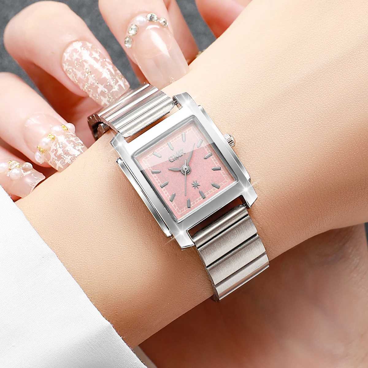 Fashion Square Dial Women Watches Ultra-thin Band Ladies Quartz Wristwatch Reloj Mujer Girls Clock GiftWithout Box Y251212
