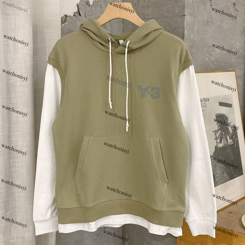 Luxury Designer Mens Hoodies Autumn and Winter y3 Loose Casual Coat Tops Black Green Y1289