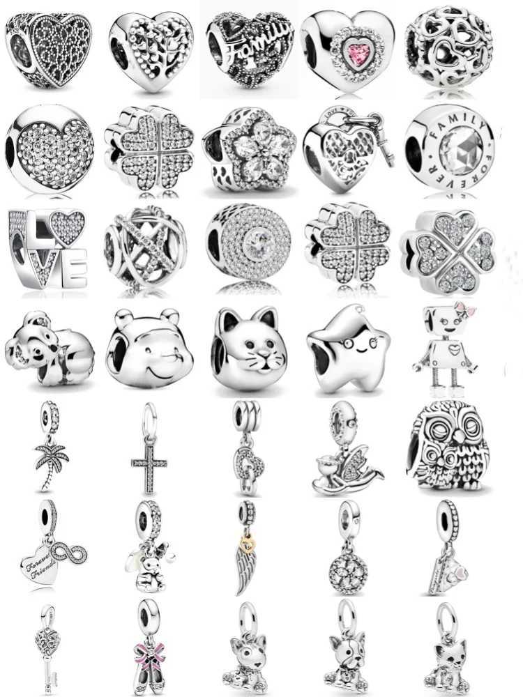 2025 New 925 Sier Shining Series Bead Cute Pendant Suitable for European Bracelet DIY Charm Jewelry Y251212