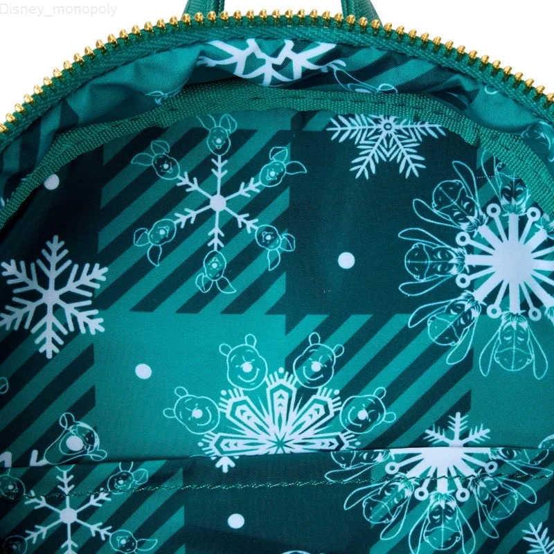 Disney Christmas Winnie the Pooh Tigger Backpack Girl Wreath Shoulder Bag Plush Backpack-The Best Birthday Gift H251212