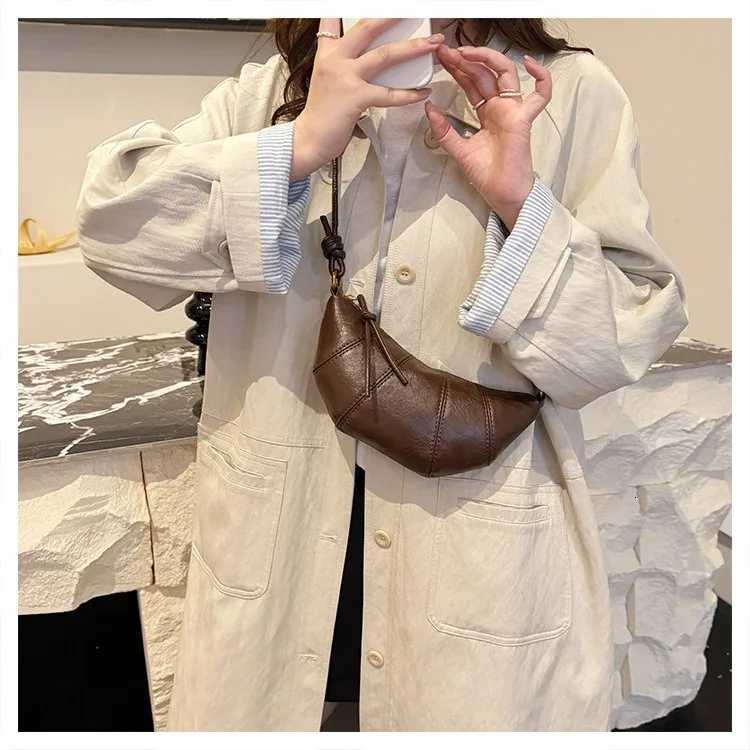 Popar in autumn and winter shows niche croissants versatile dumpling bags 2025 new trendy fi single shoder cros Y251211