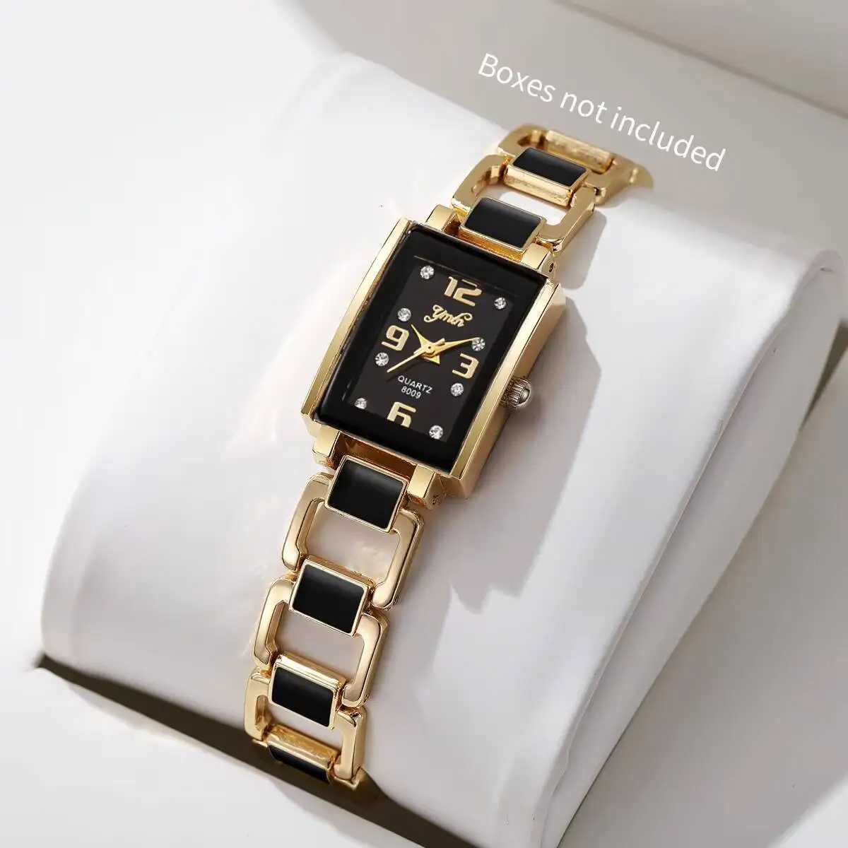 1/2PCS Luxury Rhinestone Rectangle Women Watches Ladies Arabic Dial Quartz Wristwatch Reloj MujerWithout Box Y251212