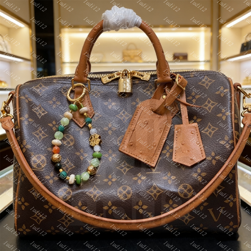 10a High standard Womens crossbody shoulder bag speedybag 30cm designer handbag Luxury pillow bag mirror quality shopping bag wallet leather chain underarm tote