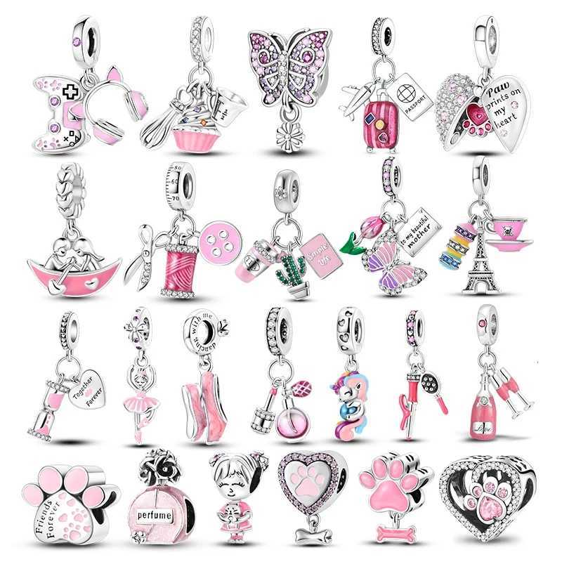 925 Sier Series Charms Pendant ly Dangle Per Bottle Charm Beads Fit Bracelet Necklace Jewelry Y251212