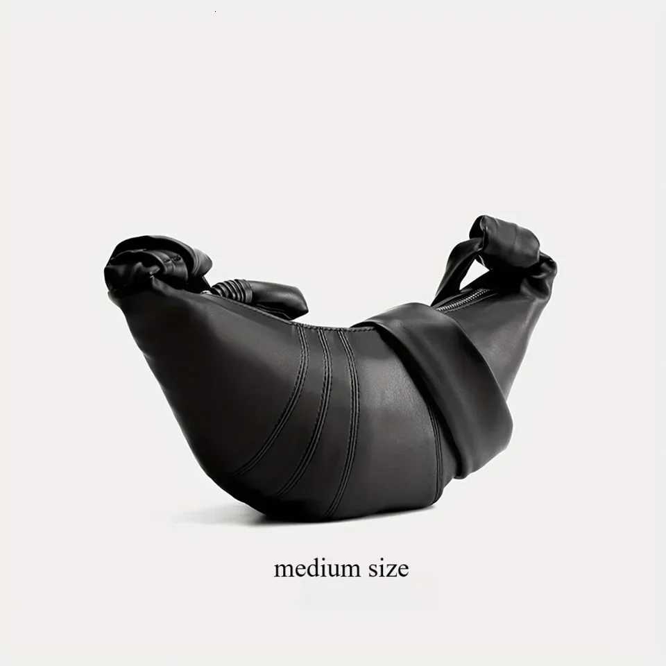 2026LE HOT Y2K INS Niche New Croissant e-shoder Cmuter Sheepskin Bag Fi Simple Fi Slung Crescent Bag Y251211