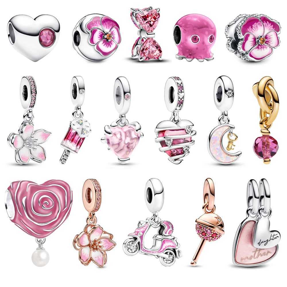 925 Sterling Sier Octopus Beads Family Tree Dangle Charm Fit Snake Bracelet Boutique Necklace Pendant Gift Y251212