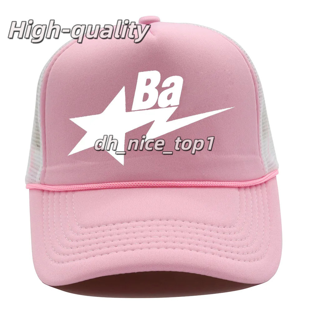 2025 High Quality Fashion Ball Bapeity Caps Designer Truck Caps Summer Casual High Street Letter Printed Sun Hat Breathable Mesh Baseball Cap For Men Unisex 463