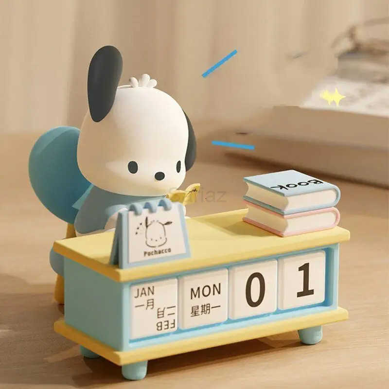 Sanrio 10Cm Learn Series Kuromi Pachacco Static Character Model Desktop Calendar Ornament Detachable Change Friend Birthday Gift H251212