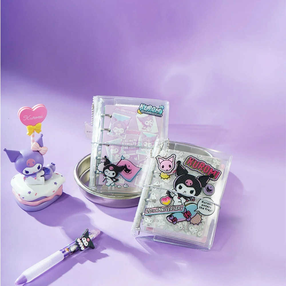 Sanrio Genuine Kuromi Portable Binder Notebook Planner Yearly Daily Agenda Book Journal Book School Stationery Girls Gifts H251212