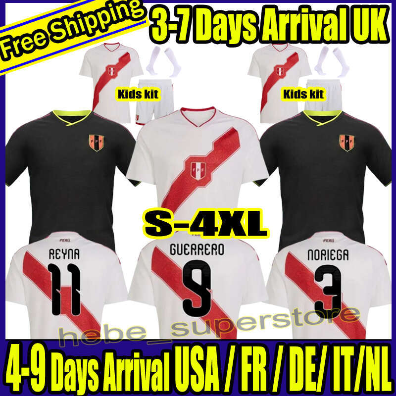S-4XL 2026 2027 Peru soccer jerseys 26 27 home away PENA football shirt GUERRERO TAPIA CARTAGENA maillots de futol NORIEGA LAPADULA REYNA camesitas de foot men kids