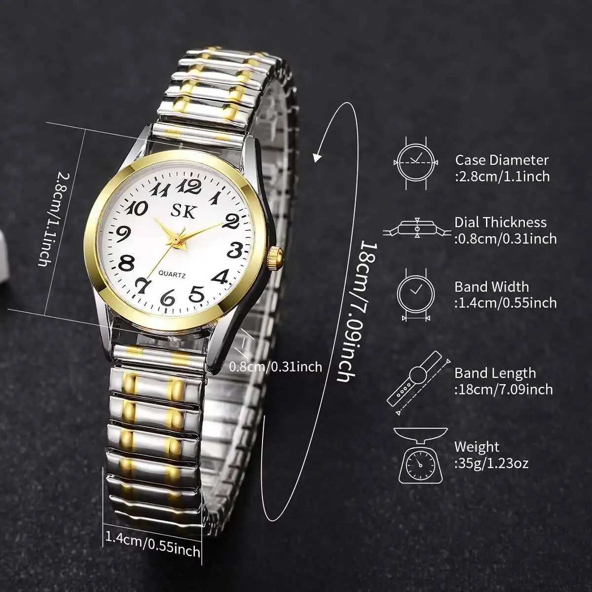 Fashion Women Watches Small Dial Elastic Strap Quartz Watch Reloj MujerWithout Box Y251212