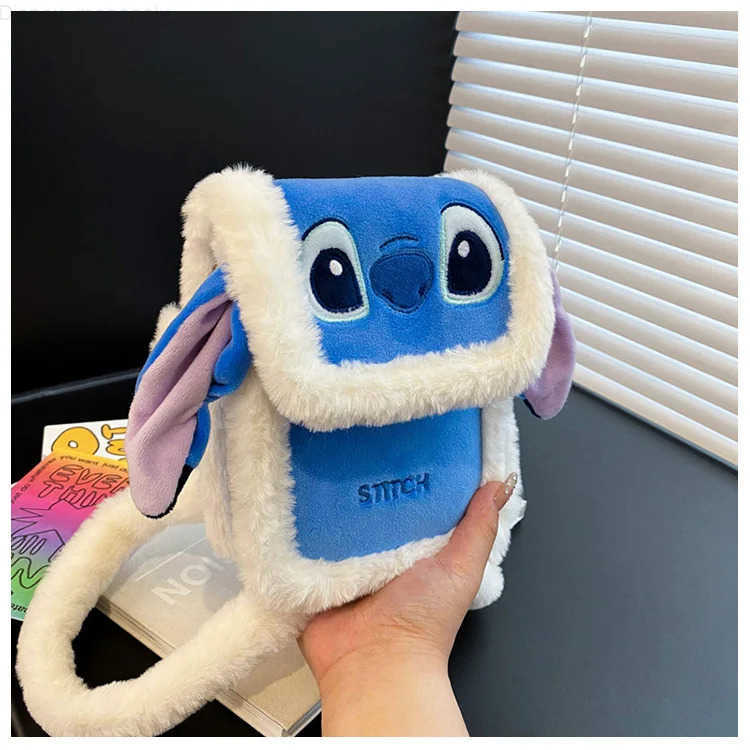 Disney Stitch Lots Chip n Dale Plush Bag Soft Stuff Kawaii Girls Handbag Shoulder Bag Stuffed Backpack For Childrens Gifts H2512121