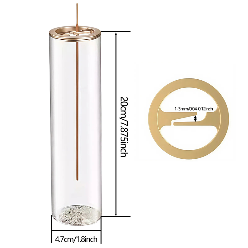 Fragrance Modern Glass Incense Burner with Ash-Proof Holder - Detachable Ash Remover for Stick Incense, Home Fragrance & Decor