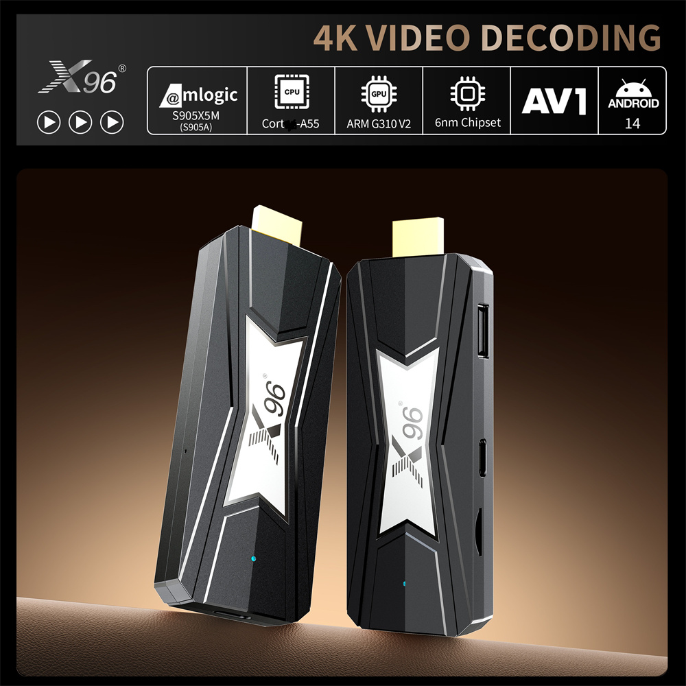 X96 NEO TV Box 4k Android 14 S905x5m 2GB RAM 16gb ROM Dual Wifi Smart TV Stick Android Box Set Top Box