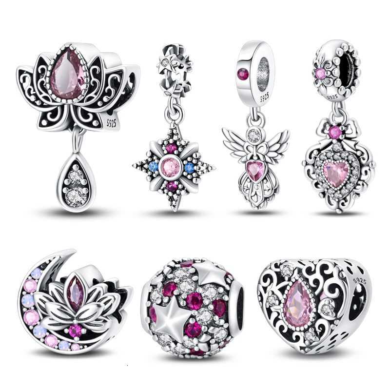 New 925 Sterling Sier Rantic Classical SeriesGuardian Lotus Charm Fit Bracelet DIY Bead Wen Jewelry Gift Y251212