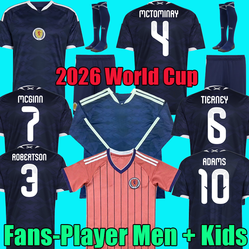 2026 World Cup Scotland Soccer Jerseys away home Special edition TIERNEY ROBERTSON football shirt CHRISTIE McGREGOR McGINN McKENNA men kit kids uniforms top
