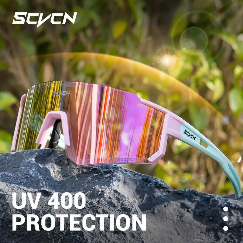 SCVCN New Outdoor Photochromic Sunglasses Sports Bike Cycling Glasses Man MTB Climbing Glasses Women Driving Bicycle Eyewear G251212