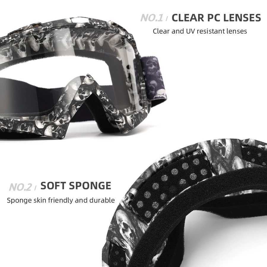 Newest Motocross Glasses Motorcycle Sunglasses Man MTB ATV Mask Windproof Protection Skiing Cycling Racing Off-Road Goggles G251212