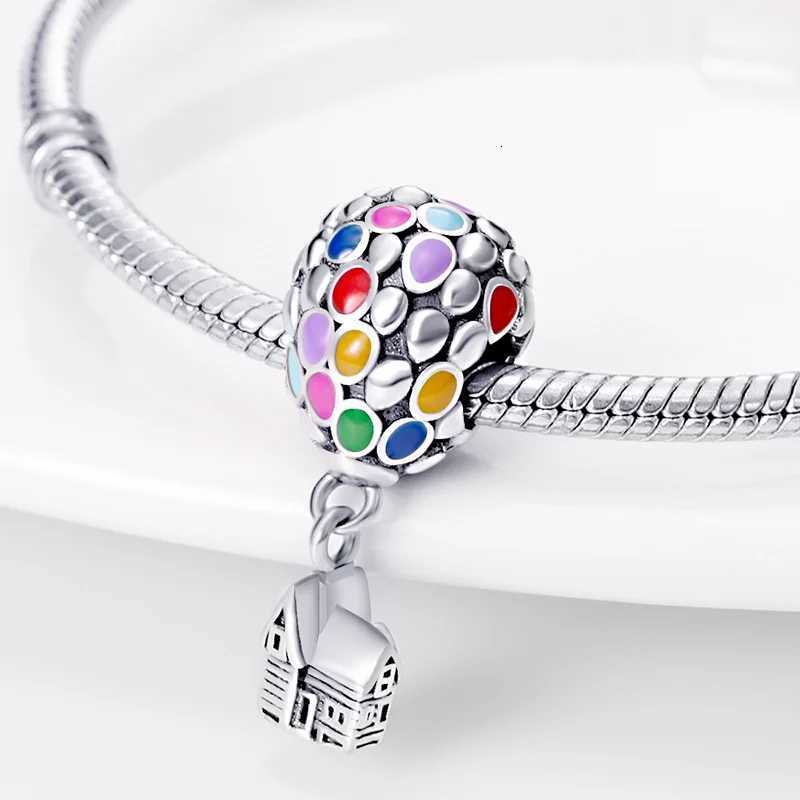 Hot S Charms Bead 925 Sterling Sier Up House Balloons Dangle Fit Bangle Bracelet Necklace DIY Jewelry Y251212