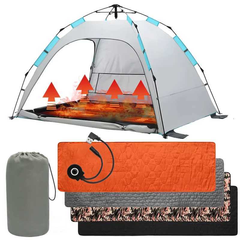 Outdoor Camping USB Heating Sleeping Mat Outdoor Electric Heating Pads Sleeping Bag Mattress For Hiking Travel Y251212