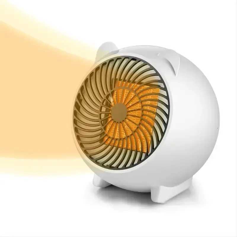 Portable PTC Ceramic Space Heater with Thermostat - 220V Mini Electric Heater for Indoor Office Desktop and Home Use - Energy Y251213